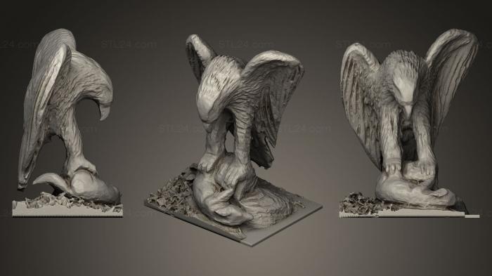 Bird figurines (Aigle, STKB_0078) 3D models for cnc
